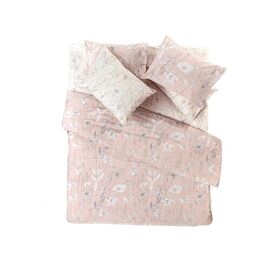Σετ 2τμx. Παπλωματοθήκη Jade old Pink 165x225 guy Laroche Coral 100% Cotton Percale 160 Count