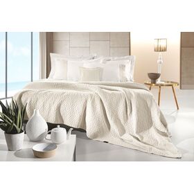 Κουβέρτα Nikki Cream 240x260 guy Laroche  100% Stonewashed Cotton