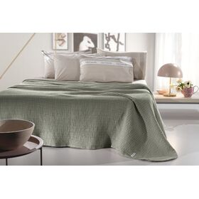 Κουβέρτα Eternity Olive 230x240 guy Laroche  100% Cotton Stonewashed