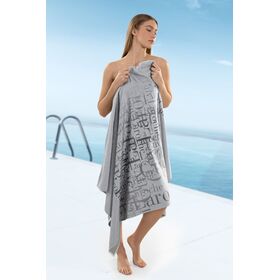 Πετσέτα Θαλάσσης Velour Printed 2103 Silver 100x175 guy Laroche  50% Cotton-50%polyester