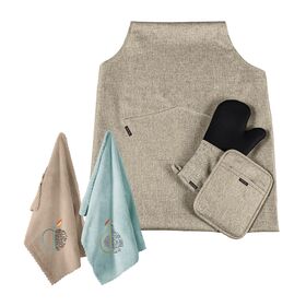 Σετ 5τμχ Κουζίνας Cook set Taupe guy Laroche  100% Polyester