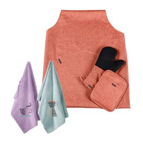 Σετ 5τμχ Κουζίνας Cook set Orange guy Laroche  100% Polyester