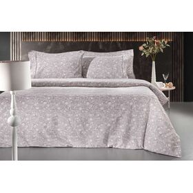 Σετ 3τμχ Σεντόνια Elodie Melanze με Λάστιχο 100x200+32 guy Laroche  100% Cotton Flannel