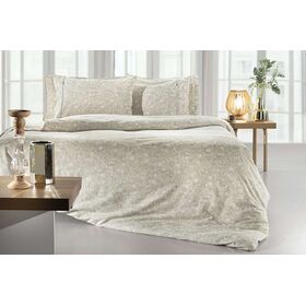 Σετ 3τμχ Σεντόνια Elodie Natural με Λάστιχο 100x200+32 guy Laroche  100% Cotton Flannel