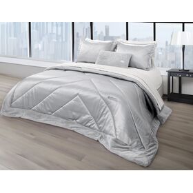 Σετ 3τμχ. Πάπλωμα Beauty Silver 250x240 guy Laroche  100% Microsatin With Synthetic fur Bordure