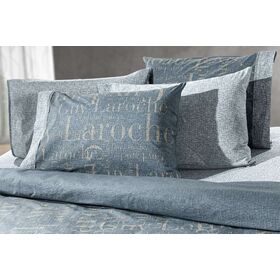 Σετ Παπλωματοθήκη 3τμχ. Paris Indigo 225x245 guy Laroche  100% Cotton Percale