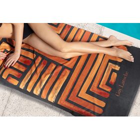 Πετσέτα Θαλάσσης Velour Printed 2404/03 100x175 guy Laroche  50%cotton-50%polyester