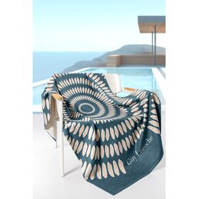 Πετσέτα Θαλάσσης Velour Printed 2405/02 100x175 guy Laroche  50%cotton-50%polyester