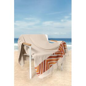 Πετσέτα Θαλάσσης Pestemal 19 Beige 90x170 guy Laroche  100% Cotton