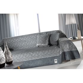 Ριχτάρι Parfait Anthracite Πολυθρόνας 180x150 guy Laroche  25% Cotton-55% Acrylic -20% Polyester