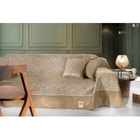 Προσφορα!! Ριχτάρι Parfait Mocca Διθέσιου Καναπέ 180x250 guy Laroche  25% Cotton-55% Acrylic -20% Polyester