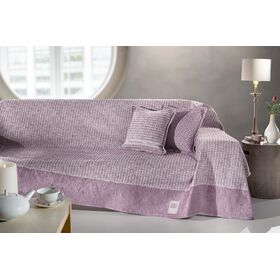 Προσφορα!! Ριχτάρι Parfait Lilac Τριθέσιου Καναπέ 180x300 guy Laroche  25% Cotton-55% Acrylic -20% Polyester