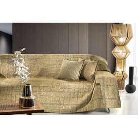 Ριχτάρι Monte Golden 1θέσιος 180x150 guy Laroche  37% Cotton-21%polyester-42% Acrylic