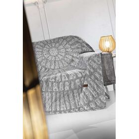Ριχτάρι Siren Grey 2θέσιος 180χ250 guy Laroche  37% Cotton-21%polyester-42% Acrylic