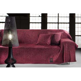 Ριχτάρι Καναπέ Matis Burgundy (Διθέσιος) 180x250 guy Laroche  37% Cotton-21%polyester-42% Acrylic