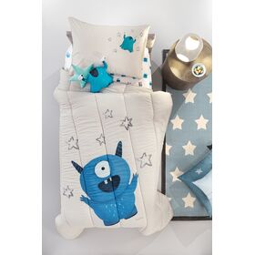 Παιδικό Πάπλωμα Monsters Blue 160x220 Saint Clair  100% Microfiber