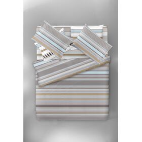 Σετ 3τμχ Παπλωματοθήκη Doha Natural 225x245 Saint Clair  100% Cotton Percale