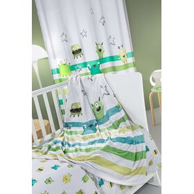 Κουβέρτα Bebe Ultrasoft Monsters Lime 110x140 Saint Clair  100% Polyester
