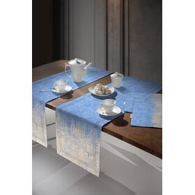 Τραβέρσα 2040 Blue Jean Beige Laser cut 40x160 Saint Clair  100% Πολυεστερα