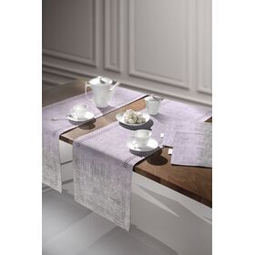 Τραβέρσα 2040 Lilac Silver Laser cut 40x160 Saint Clair  100% Πολυεστερα