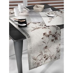 Τραβέρσα 2042 Stone Laser cut 40x160 Saint Clair  100% Ποληεστερα