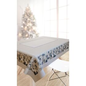 Χριστουγεννιάτικο Τραπεζομάντηλο 2049 Blue 145x180 Saint Clair  100% Polyester