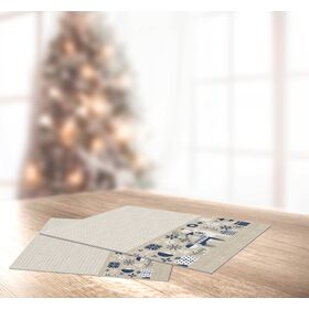 Σουπλά Χριστουγεννιάτικο 3045 Blue 45x33 Saint Clair  100% Polyester