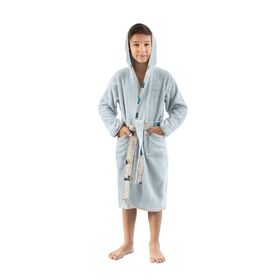 Παιδικό Μπουρνούζι pet Blue 4-6 Ετών Saint Clair  100% Cotton