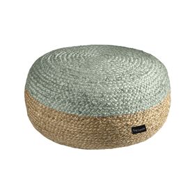 Πούφ Double Aqua 50x50x25 guy Laroche  100% Jute