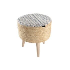 Σκαμπό Stool Kilim 40x40x40 guy Laroche  90% Jute - 10% Cotton