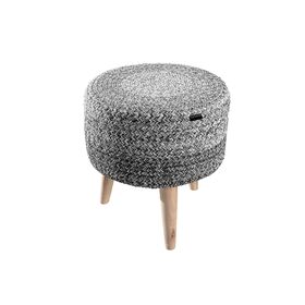 Σκαμπό Stool Shades Grey 40x40x40 guy Laroche  100% Cotton