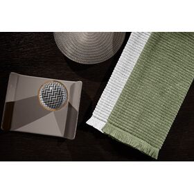 Σετ 2τμχ Πετσέτες Κουζίνας Tissus Khaki guy Laroche  100% Cotton