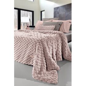 Κουβέρτα Elixir old Pink 260x240 guy Laroche  100% Polyester Art. fur