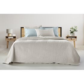 Σετ 2τμχ Κουβερλί Bone Natural 220x240 guy Laroche  100% Fine Microfiber