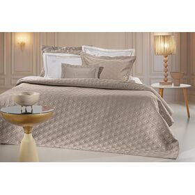 Σετ 3τμχ Κουβερλί Honour Taupe 240x250 guy Laroche  100% Microsatin