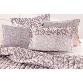 Ζεύγος Μαξιλαροθήκες Oxford Root Lilac 50x70 guy Laroche  100% Microsuede