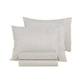 Ζεύγος Μαξιλαροθήκες Color Plus Ivory 50x70 guy Laroche  100% Cotton Percale