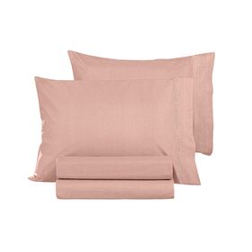 Ζεύγος Μαξιλαροθήκες Color Plus Coral 50x70 guy Laroche  100% Cotton Percale
