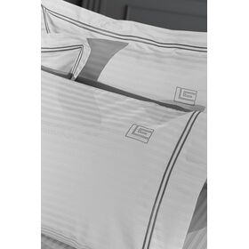 Ζεύγος Μαξιλαροθήκες Nice Cement D.silver Oxford 52x72 guy Laroche  Cotton Satin