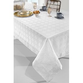 Τραπεζομάντηλο Glamour White 160x220 guy Laroche  100% Polyester Jacquard