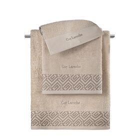 Σετ 3τμχ Πετσέτες Emblem Sand guy Laroche  100% Cotton 500 Gr/m10