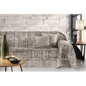 Ριχτάρι Καναπέ Melbourne Natural (Πολυθρόνας) 180x150 guy Laroche  37% Cotton-21%polyester-42% Acrylic