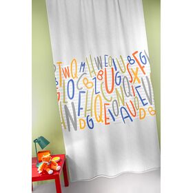Βρεφική Κουρτίνα Letters Multi 145x270 guy Laroche  100% Polyester