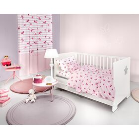 Σετ 3τμχ Βρεφικά Σεντόνια Cherries 115x170 guy Laroche  100% Cotton