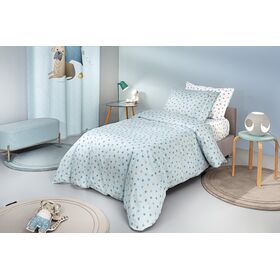 Σετ 3τμχ Παιδικά Σεντόνια paw Ciel 165x250 guy Laroche  100% Cotton