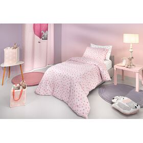 Σετ 3τμχ Παιδικά Σεντόνια paw Pinky με Λάστιχο 100x200+28 guy Laroche  100% Cotton