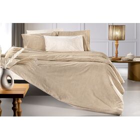 Σετ 2τμχ Παπλωματοθήκη Stencil Mocca 165x225 guy Laroche  100% Cotton Percale