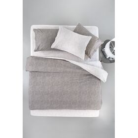 Σετ 3τμχ Παπλωματοθήκη Stencil Wenge 225x245 guy Laroche  100% Cotton Percale