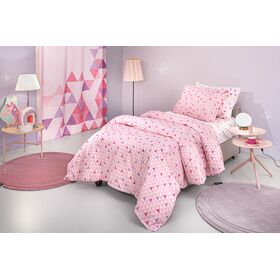 Σετ 2τμχ Παιδική Παπλωματοθήκη two 2 Twenty Fuchsia 165x225 guy Laroche  100% Cotton