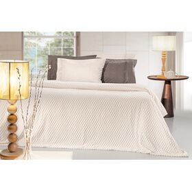 Σετ 2τμχ Κουβέρτα Smoothie Ivory 160x220 guy Laroche  100% Pol. - Microfiber